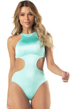 Load image into Gallery viewer, Santorini one piece (neon turquoise)