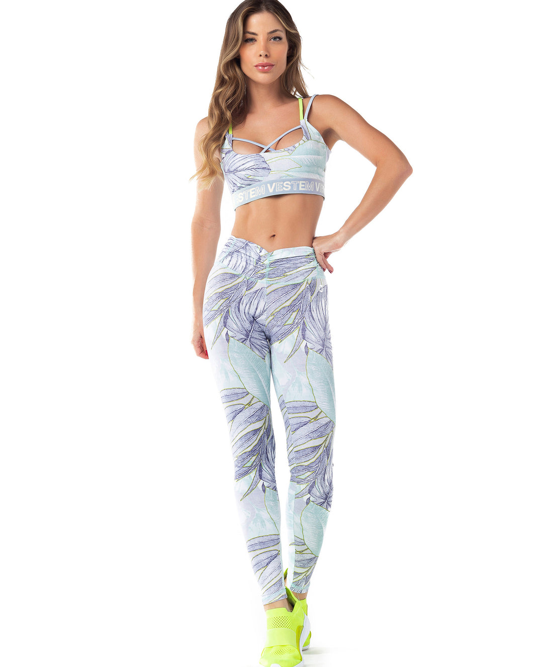 Leaves (with power up) leggings set