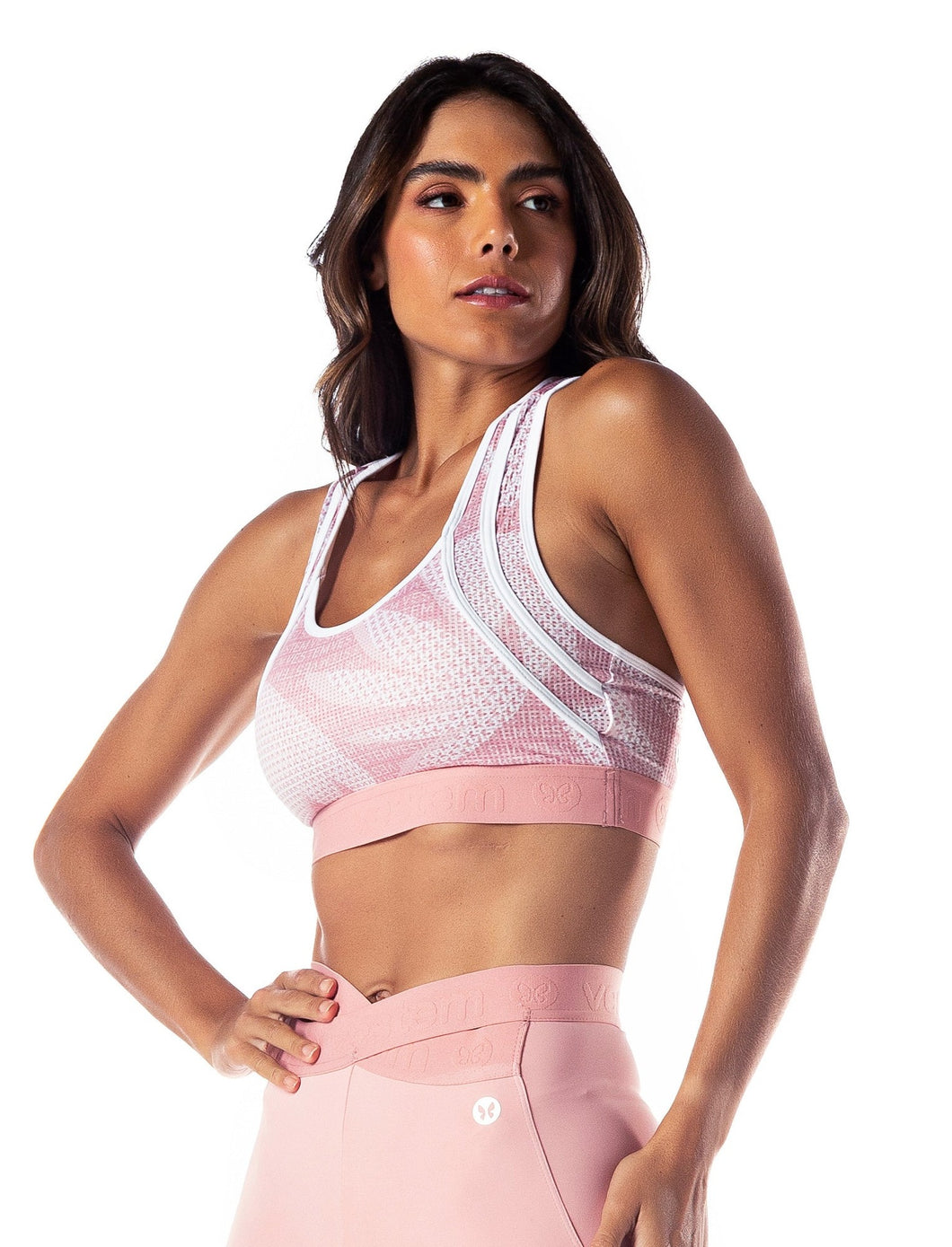 Vestem crop top (pink)