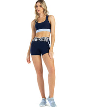 Load image into Gallery viewer, Navy crop top
