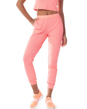 Load image into Gallery viewer, Neon pink track pants
