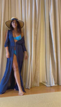 Load and play video in Gallery viewer, Navy kimono/coverup
